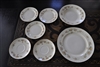 Egg Shell Georgian by Homer Lauglin porcelain set of 7 items.