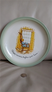Holly Hobbie large decorative plate 1972