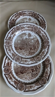 Americana Style House Ironstone plates J G Meakin collectible vintage porcelain home decor and gifts for any occasion
