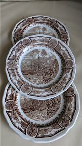 Americana Style House Ironstone plates J G Meakin collectible vintage porcelain home decor and gifts for any occasion