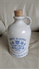 Vintage 1968 Henry McKenna handmade Kentucky whiskey stoneware jug bottle decanter with cork stopper