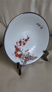 Japanese porcelain bowl cherry blossom bamboo dec
