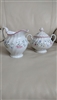 Johnson Brothers Summer Chintz English earthenware lidded sugar bowl and creamer pitcher set from the 1980s