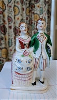 Occupied Japan Renaissance figurines vintage porcelain display and home decor