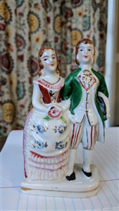 Occupied Japan Renaissance figurines vintage porcelain display and home decor