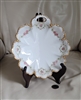 Haviland France Limoges vintage Oyster plate with handle. Floral design with gold edges.