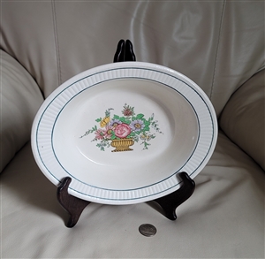 Belmar Wedgwood oval vegetable bowl floral center