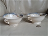 Syracuse China Symphony 1950 Vintage Footed Cream Soup Bowls Set of Two