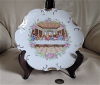 Spiritual decor porcelain Last Supper scene Japanese collectible spiritual daily use display and gift idea