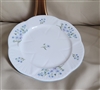 Salad Porcelain Plate in Blue Rock (Dainty Shape) by Shelley, England, kitchen accessory decorative display..