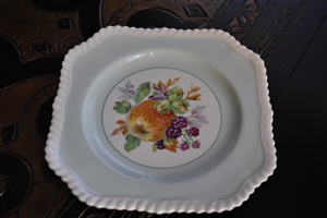 Johnson Brothers Old English fruit plate in colorful design