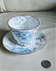 PHOENIX bone china english floral teacup saucer multicolor florals white porcelain