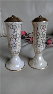 Pedestal design multicolor porcelain tall shakers