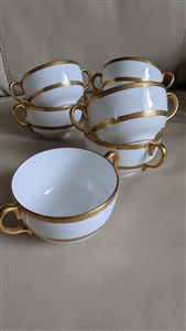 Coalport Elite Gold bullion cups with handles