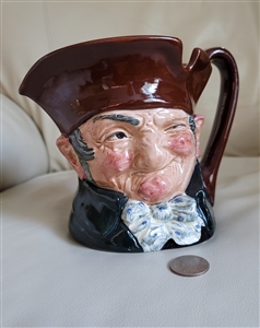 Royal Doulton Old Charley D5420 vintage ceramic character jug bottom backstamp pitcher