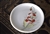 Westmoreland Poppy flower milk glass plate