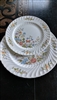 AYNSLEY Cottage Garden porcelain plates set of two