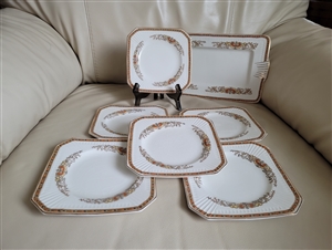 Maddock Kingsley English porcelain plates elegant vintage collectible display