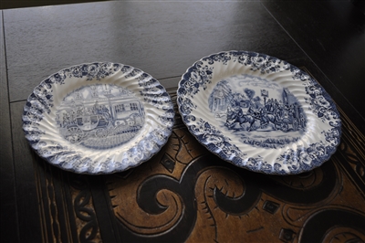 Johnson Brothers Coach Scenes plates England collectible porcelain