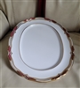 Antique Spode Copeland Stafford Red Leaf Oval Porcelain Serving Platter red gold design