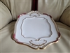 Antique Spode Copeland Stafford Red Leaf Handled Rectangular Serving Plate