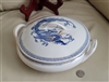 Vintage 1970s Nikko Ironstone Double Phoenix Dragon Covered Vegetable Dish