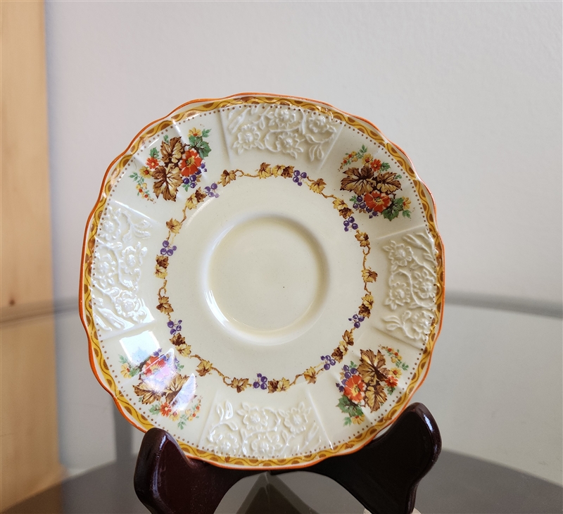 Myott Staffordshire porcelain saucer H 2909 home decor collectible display