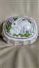 Le Cordon Bleu porcelain rabbit jelly mold 1986 Franklin Mint wall decor clean intact