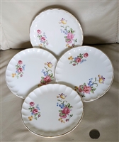 W S George porcelain Bolero bread and butter plate floral decor