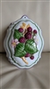Franklin Mint 1986 Le Cordon Blue Blackberries kitchen accessory porcelain wall decor
