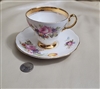 FOLEY bone china Teacup and saucer in floral design small drinkware