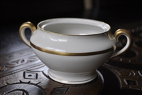 GDA Limoges France sugar bowl white porcelain collectible vintage home decor and kitchen accessories
