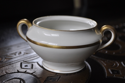 GDA Limoges France sugar bowl white porcelain collectible vintage home decor and kitchen accessories