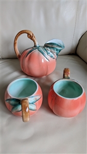 ANCORA Italian tomato pitcher with cups colorful kitchen drinkware set