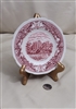 Royal Swan Historic Castles porcelain pink bread and butter plate.