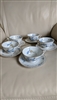 Haviland Limoges France Montmery teacups with saucers in elegant floral design collectible gifts for any occasion
