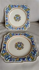 Florentine Crown Ducal 1954 pattern ornate plates