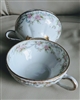 Theodore Haviland Limoges France teacups pink rose design