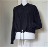 2014 Adidas preowned black tonal jacquard ghost print jacket