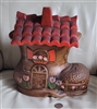 Twin Winton large shoe lidded ceramic cookie jar home storage