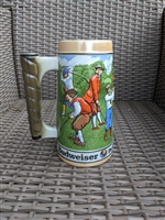 Par for the course Budweiser Beer Stein Golf theme vintage October Fest accessories man cave decor