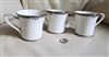 Halifax by NORITAKE flat cups set of 3 collectible vintage porcelain kitchen accessories