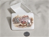 Lancaster and Sandland lidded storage box trinket, candy box, vanity box made in England