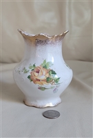 Homer Laughlin rose vase vintage porcelain collectible display and home decor