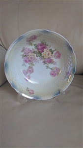 Large serving bowl German porcelain in floral design