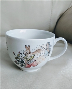 Vintage 1993 Wedgwood Peter Rabbit porcelain tea cup Beatrix Potter Made in England home decor
