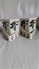 pair of vintage shawnee pottery mallard duck triangular planter bookends