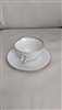 Heinrich and Co. Selb Bavaria Flammgold Porcelain Teacup and Saucer 1950