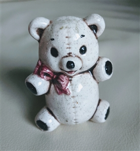Mount Saint Helens glazed ash Bear figurine 1982 collectible decor