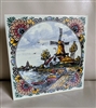 Holland Windmill colorful tile made by MOSA colorful ceramic tile display hot plate coaster home decor